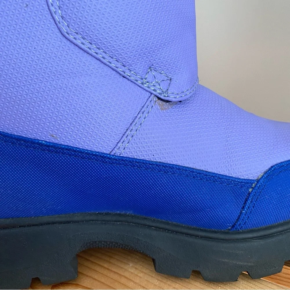 L.L. Bean Purple Retro Colorblock Insulated Waterproof Winter Snow Boots 4